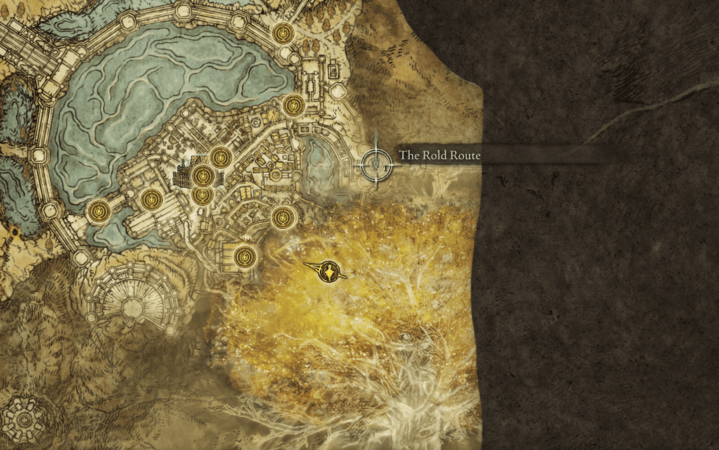 the Rold Route on the map