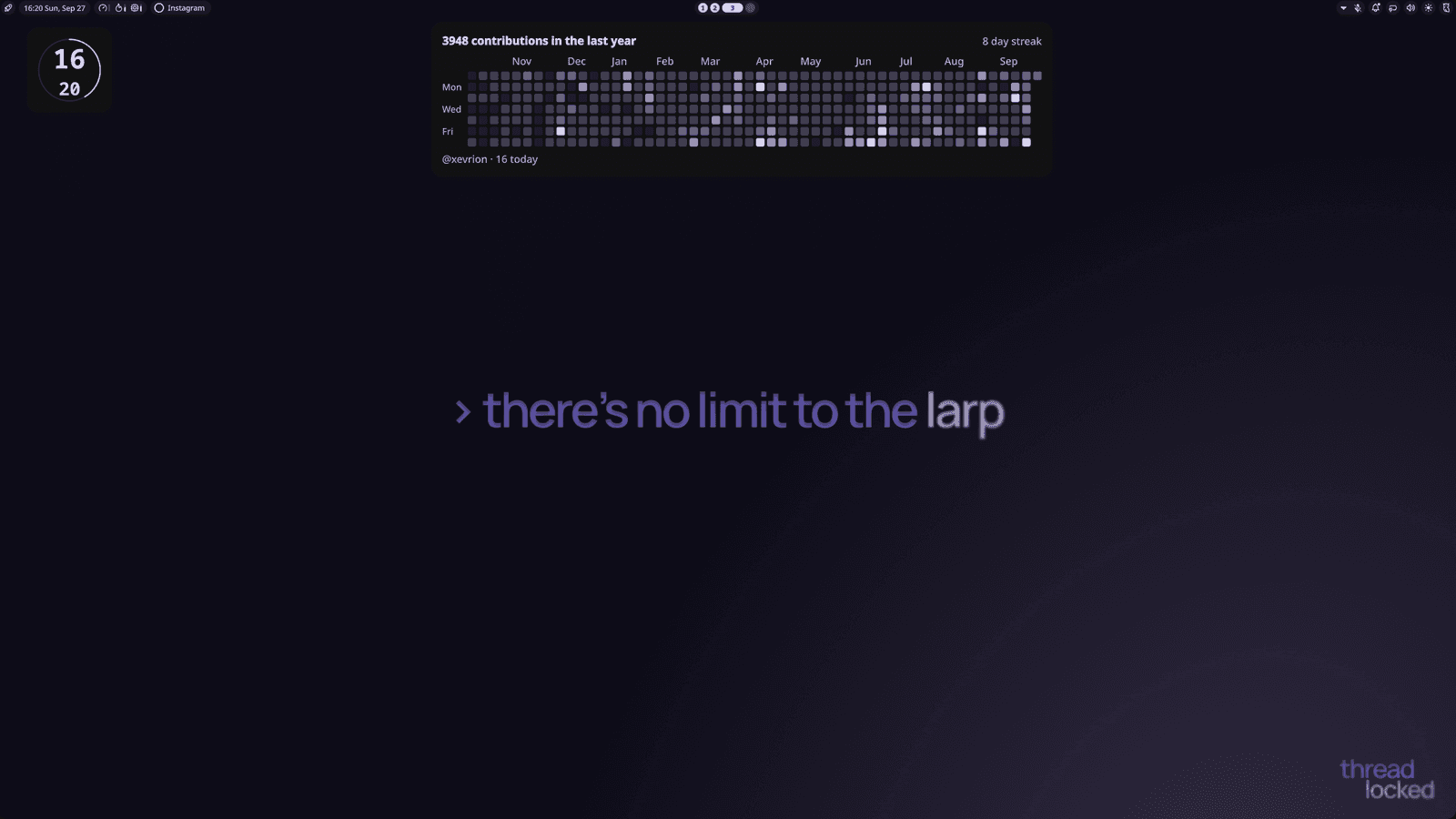 the desktop