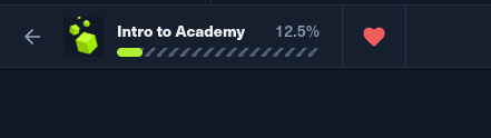 intro to academy, 12.5%