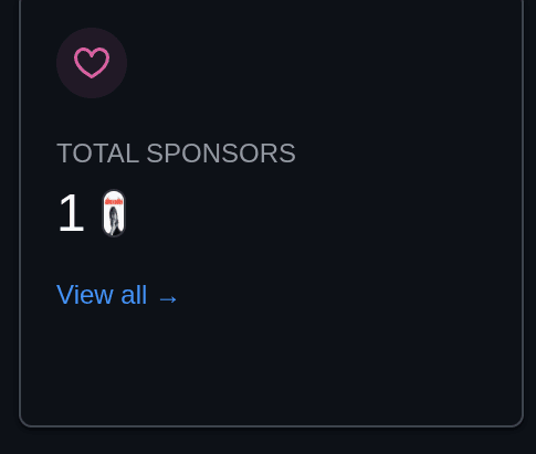 total sponsors: 1