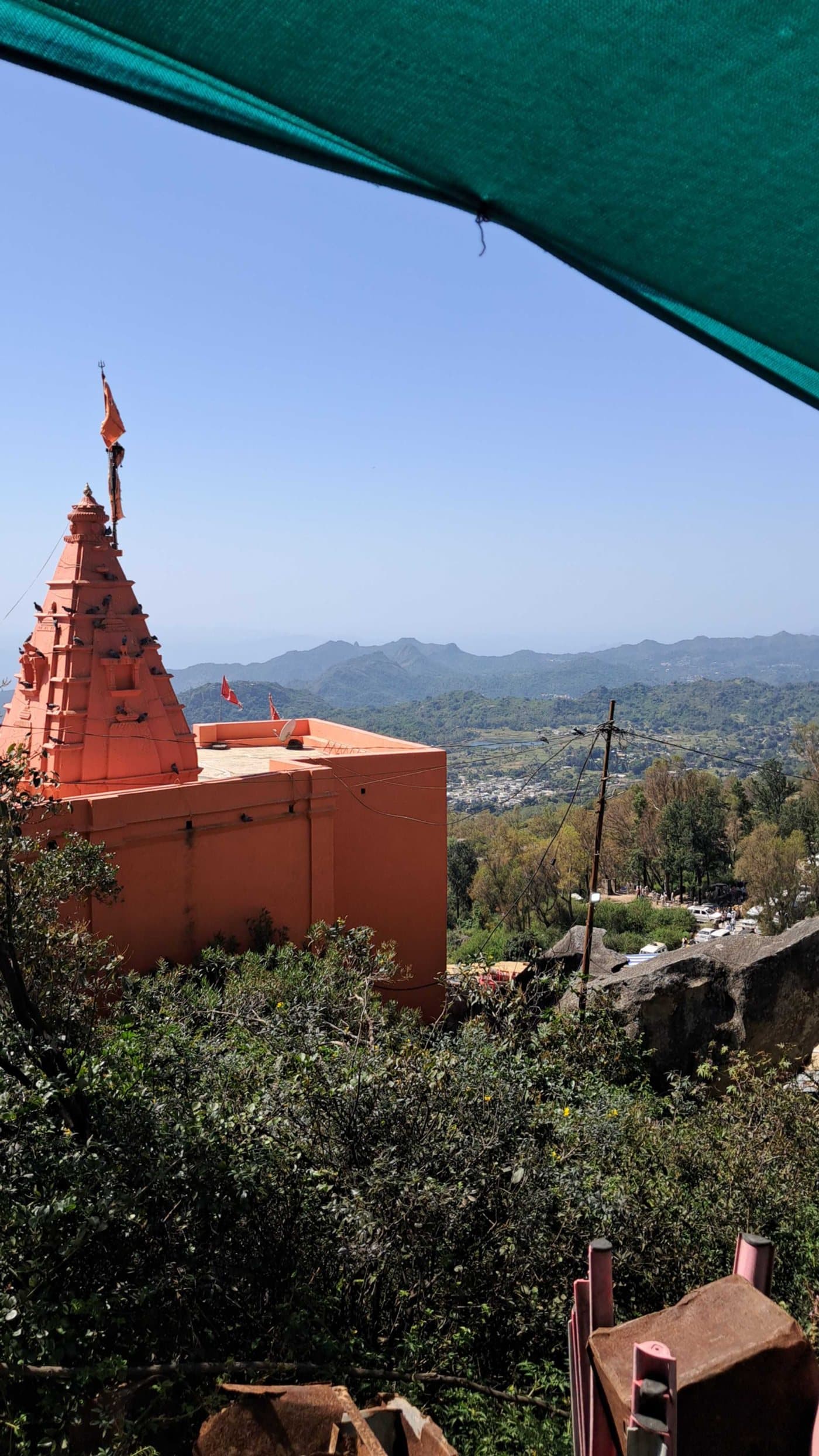 the temple, and everything behind it