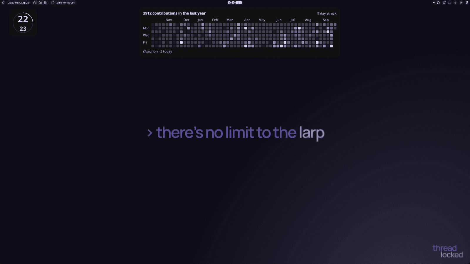 the desktop
