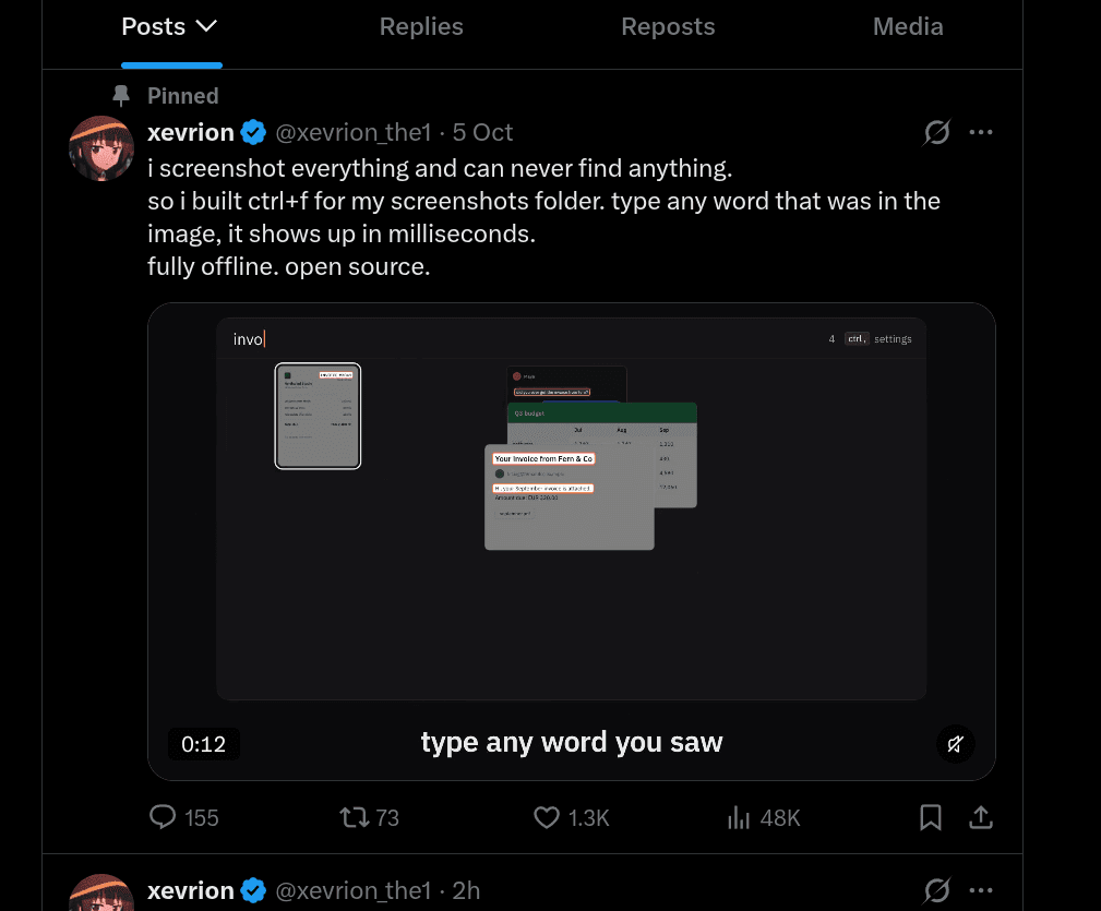 the post